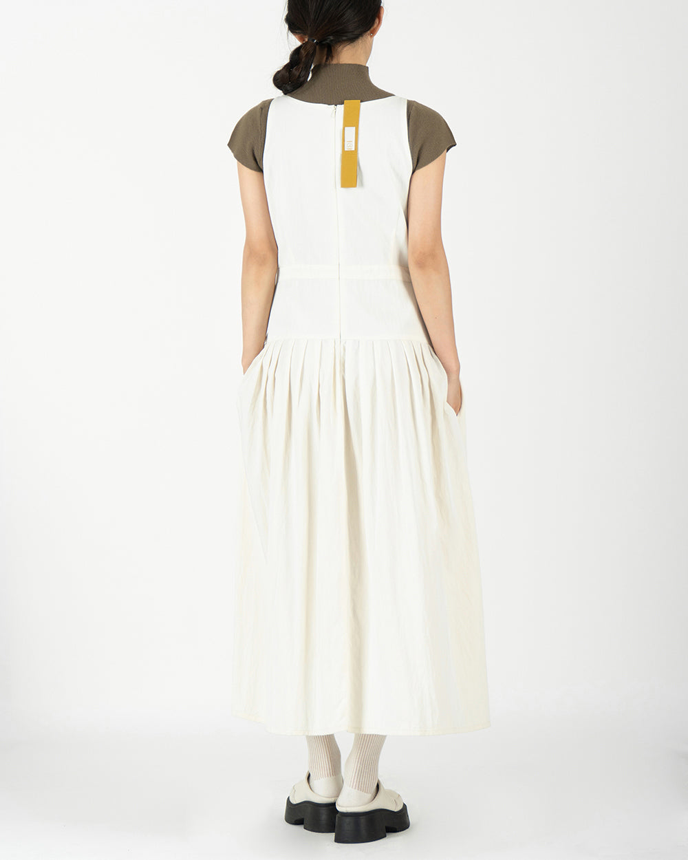 Roof tile Dress - Ivory