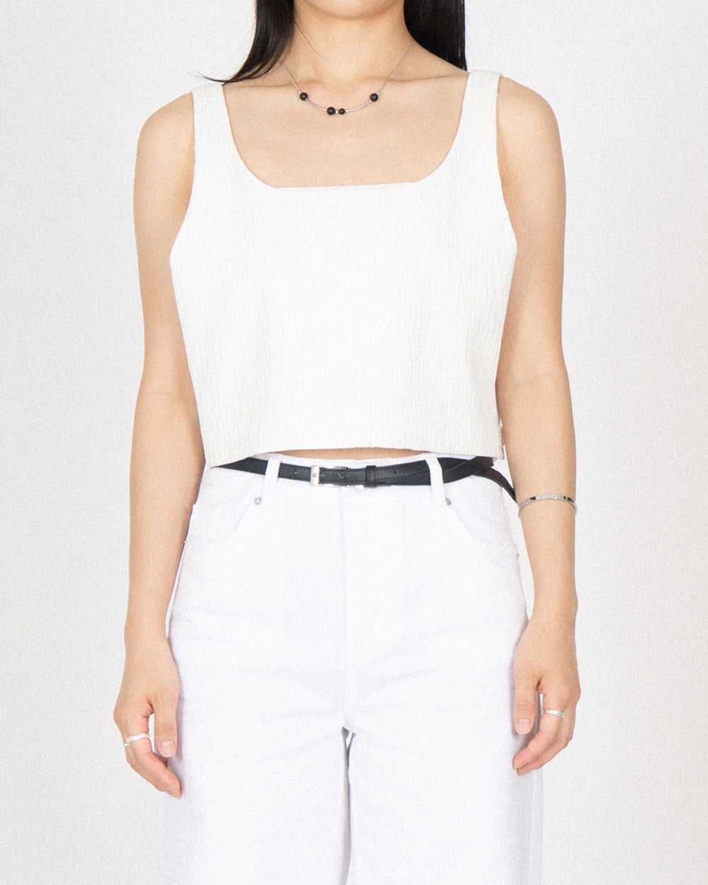 Pine tree Bustier - White