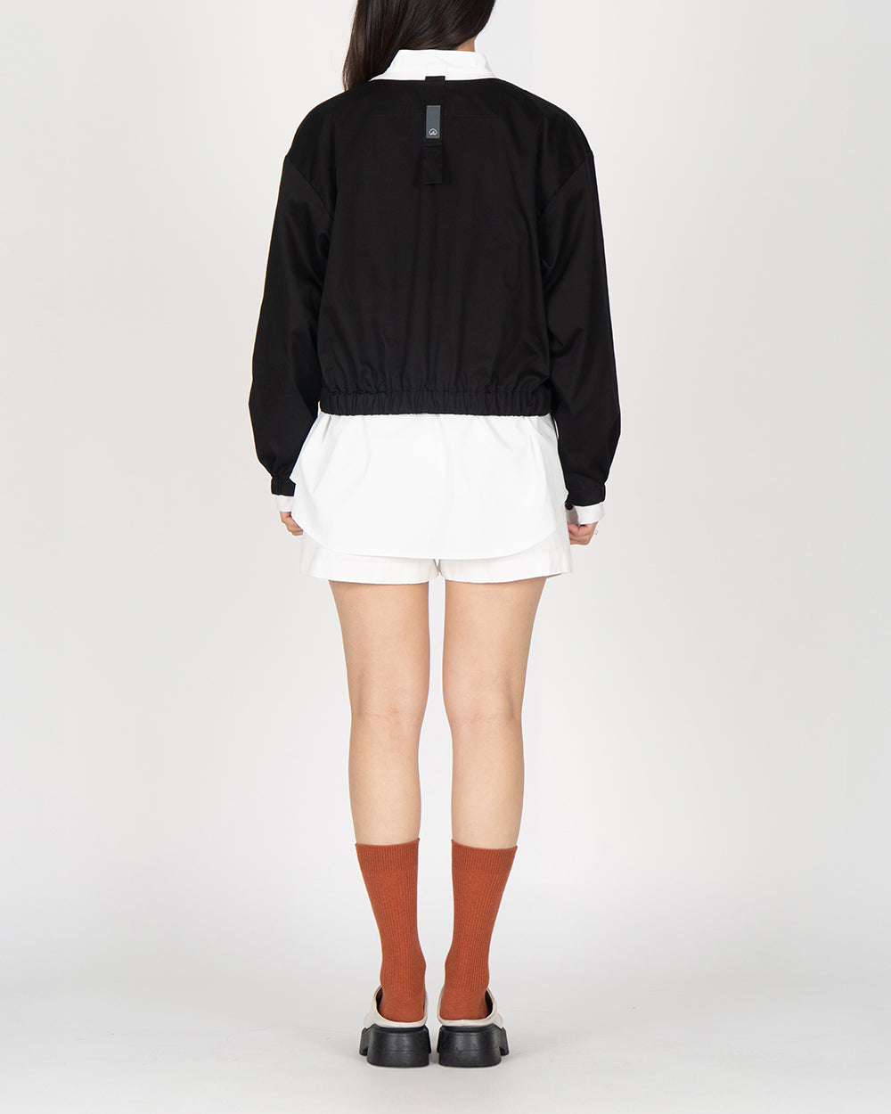 *Pre-order* V neck String Shirt - Black