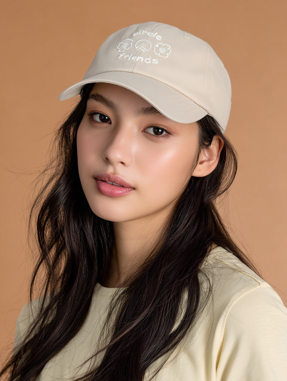 Circle Friends cap - Beige