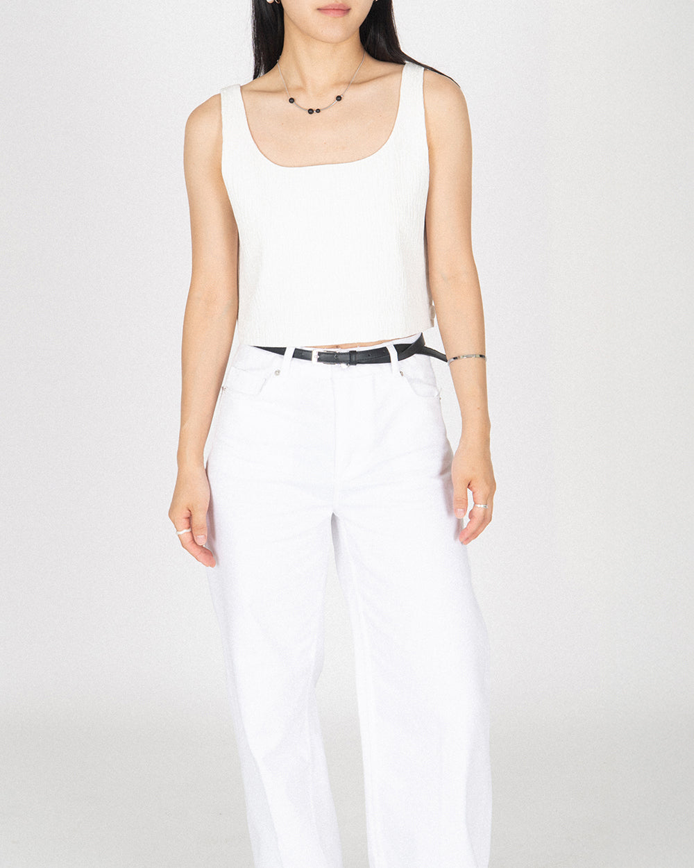 Pine tree Bustier - White