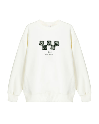Five Patterns Sweatshirt - Black / White (Unisex)