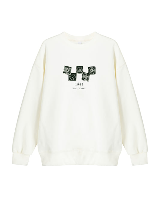 Five Patterns Sweatshirt - Black / White (Unisex)