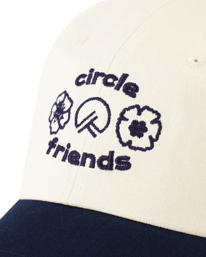 Circle Friends cap - Ivory Navy