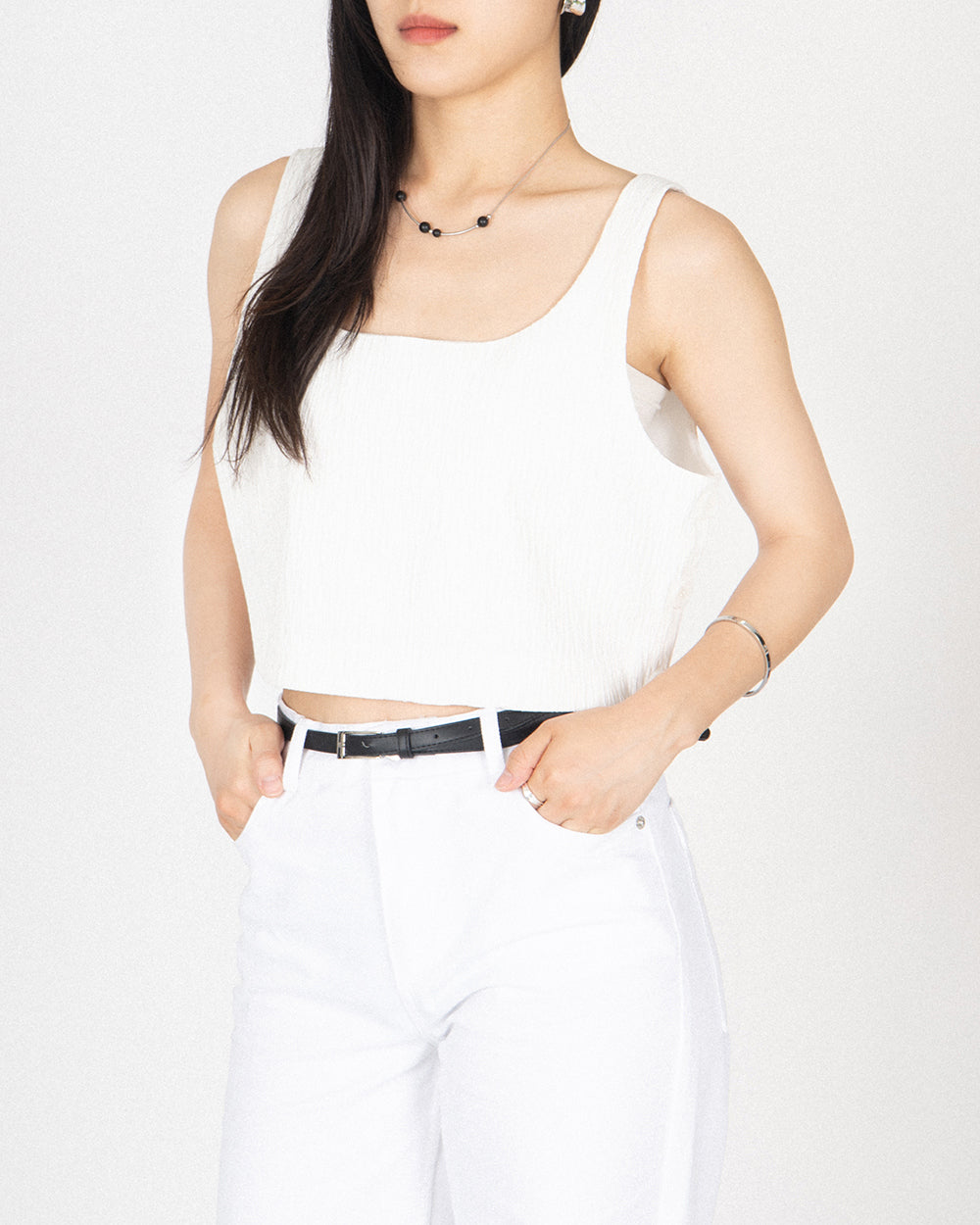 Pine tree Bustier - White