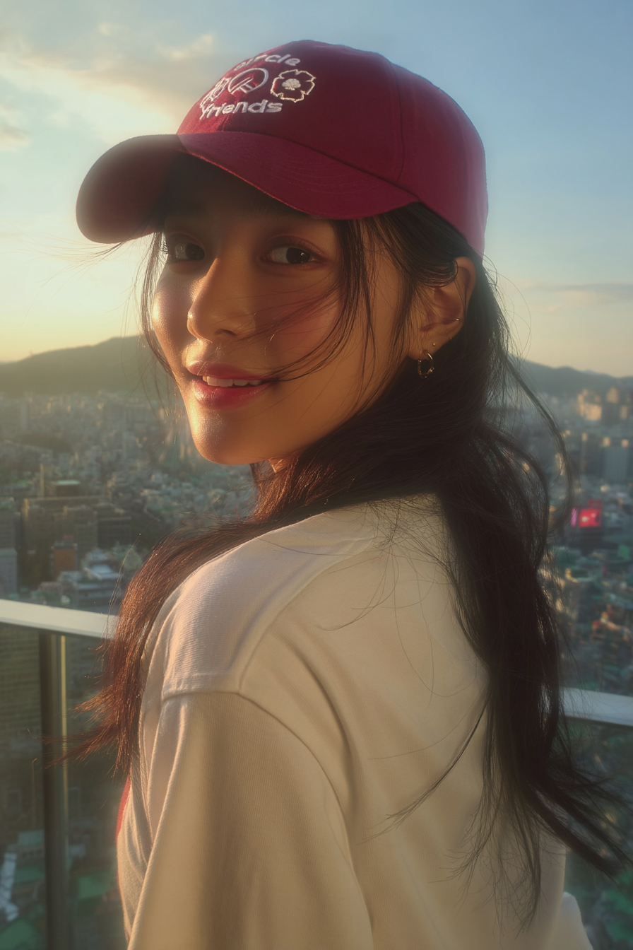 Circle Friends cap - Red