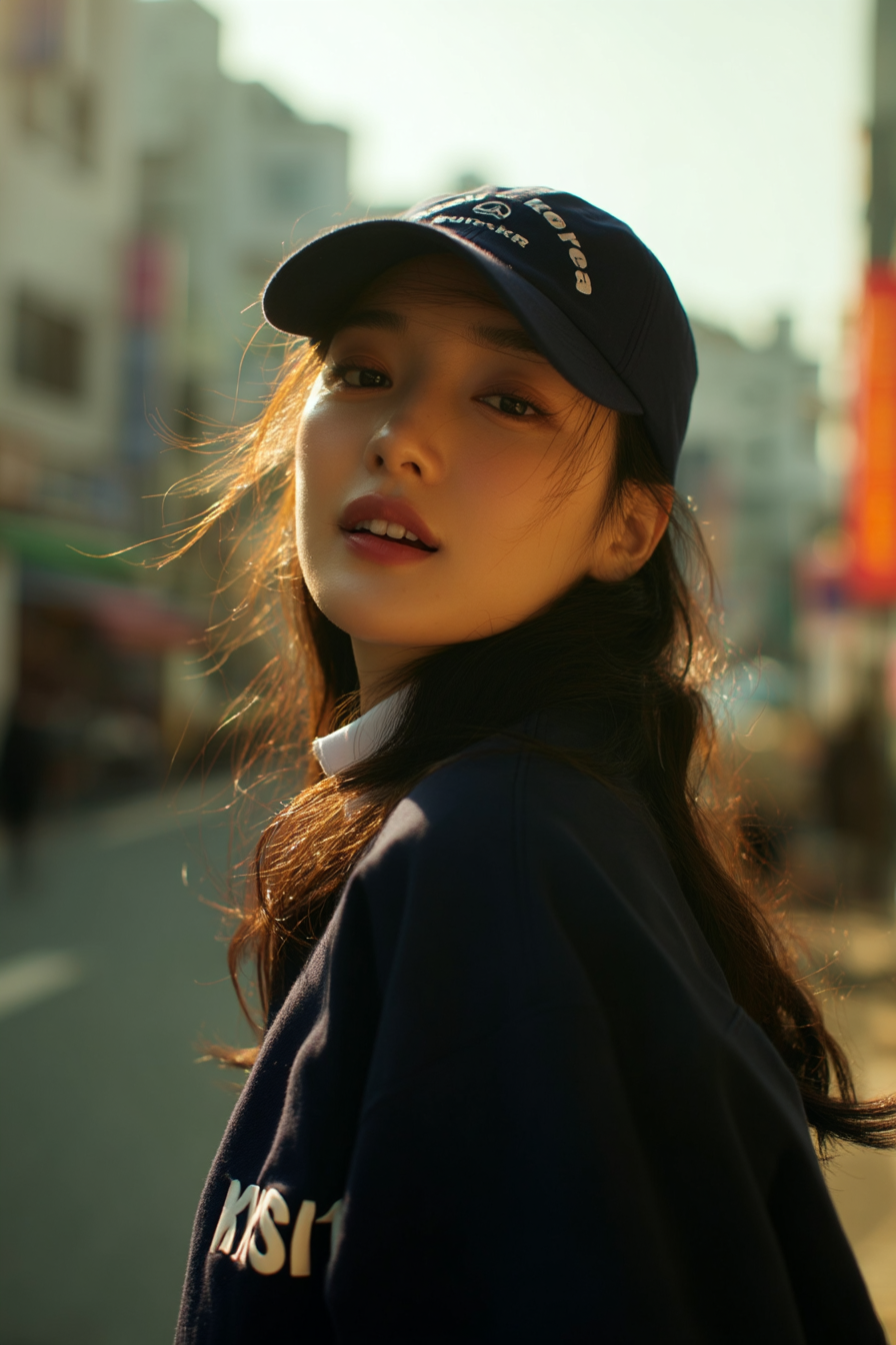 Seoul Korea SUIT Cap - Navy