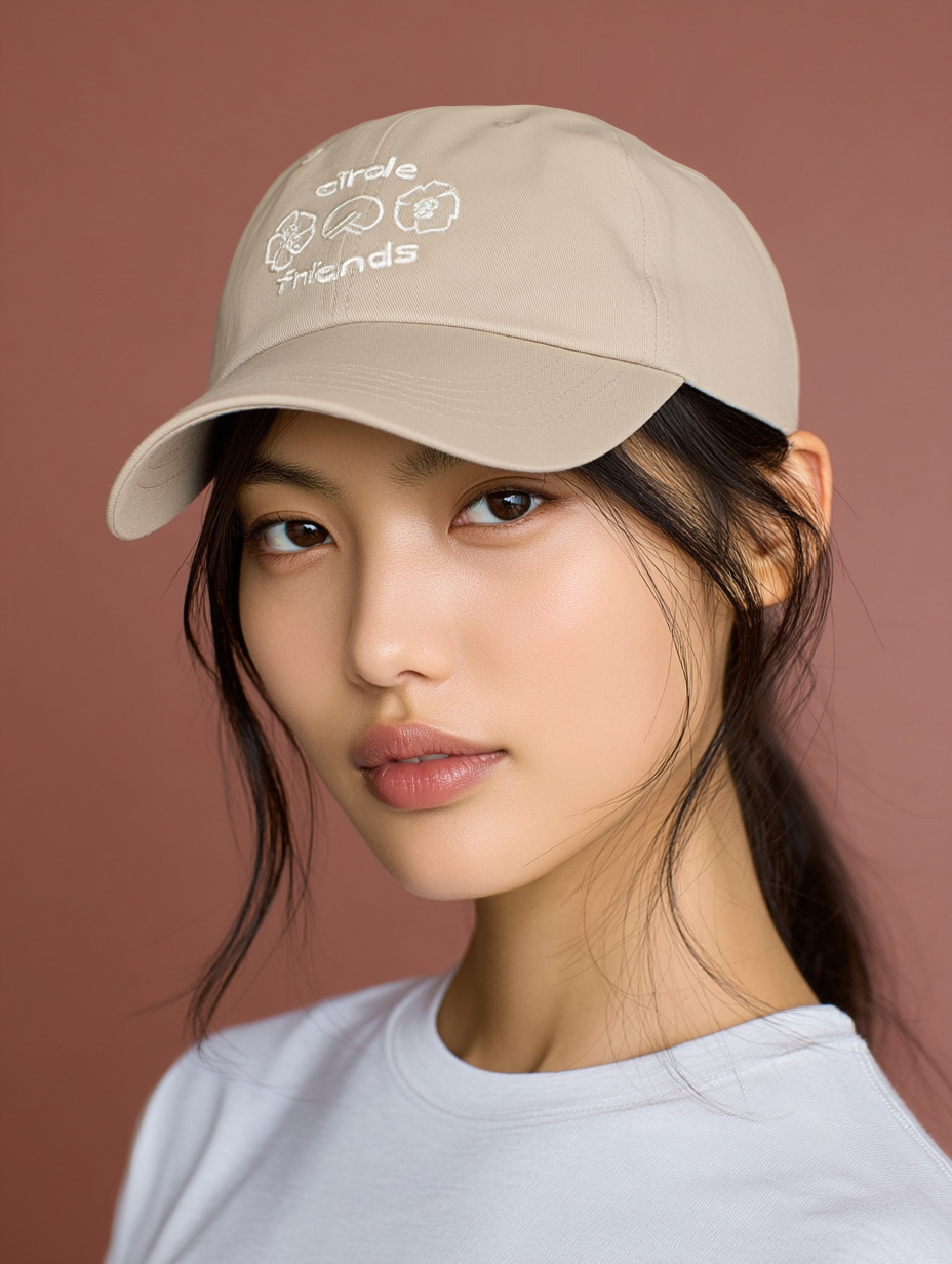 Circle Friends cap - Beige