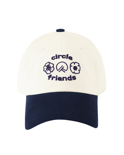 Circle Friends cap - Ivory Navy