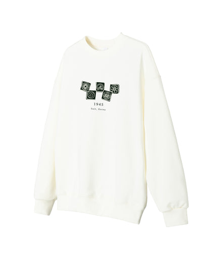 Five Patterns Sweatshirt - Black / White (Unisex)