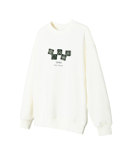 Five Patterns Sweatshirt - Black / White (Unisex)