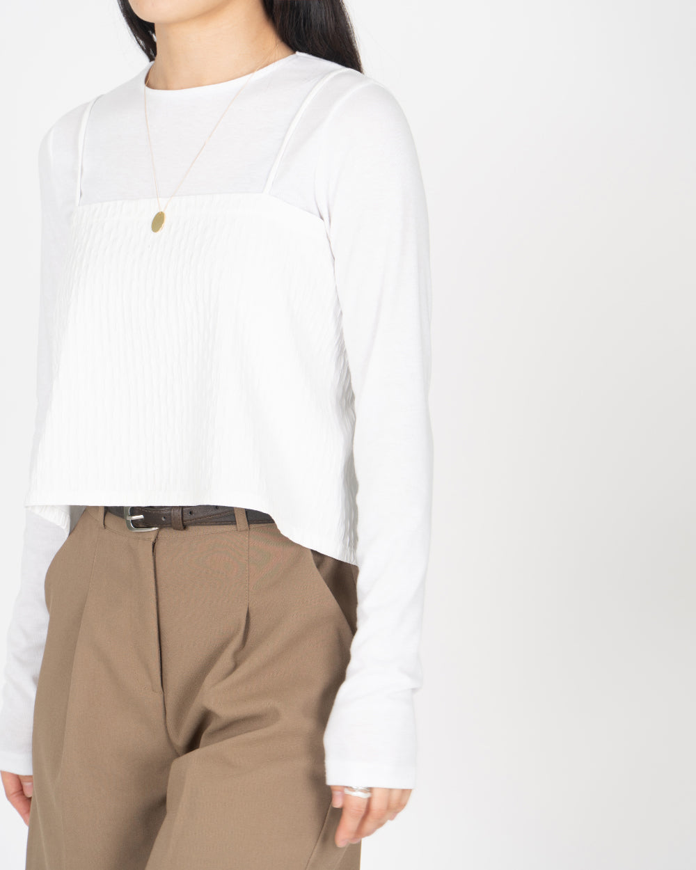 Square Bustier - White