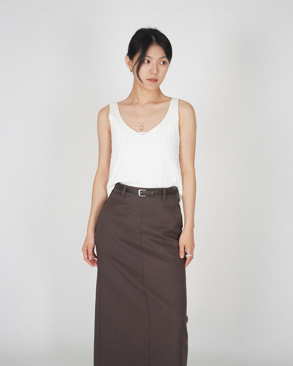 Pine Cone Bustier - White
