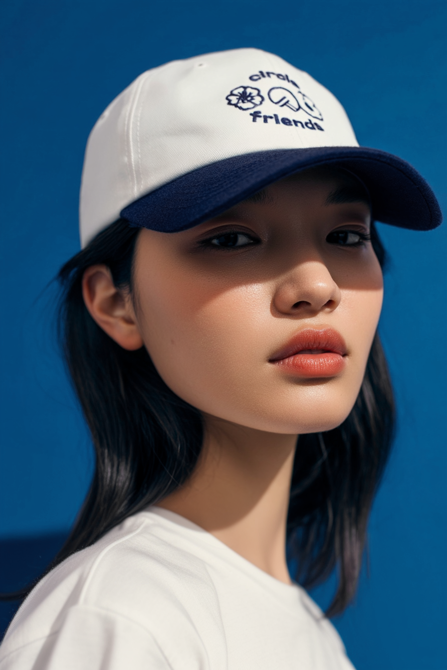 Circle Friends cap - Ivory Navy