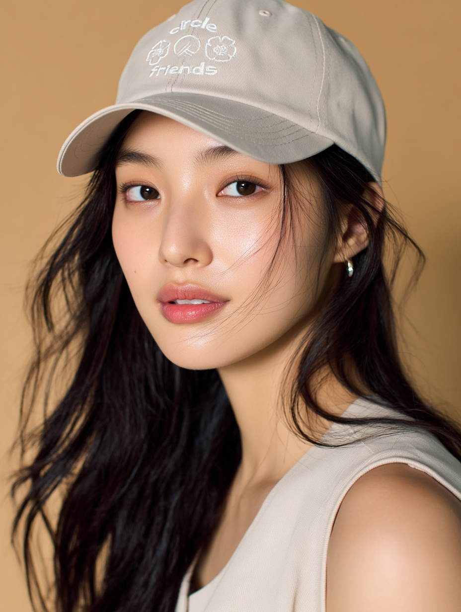 Circle Friends cap - Beige