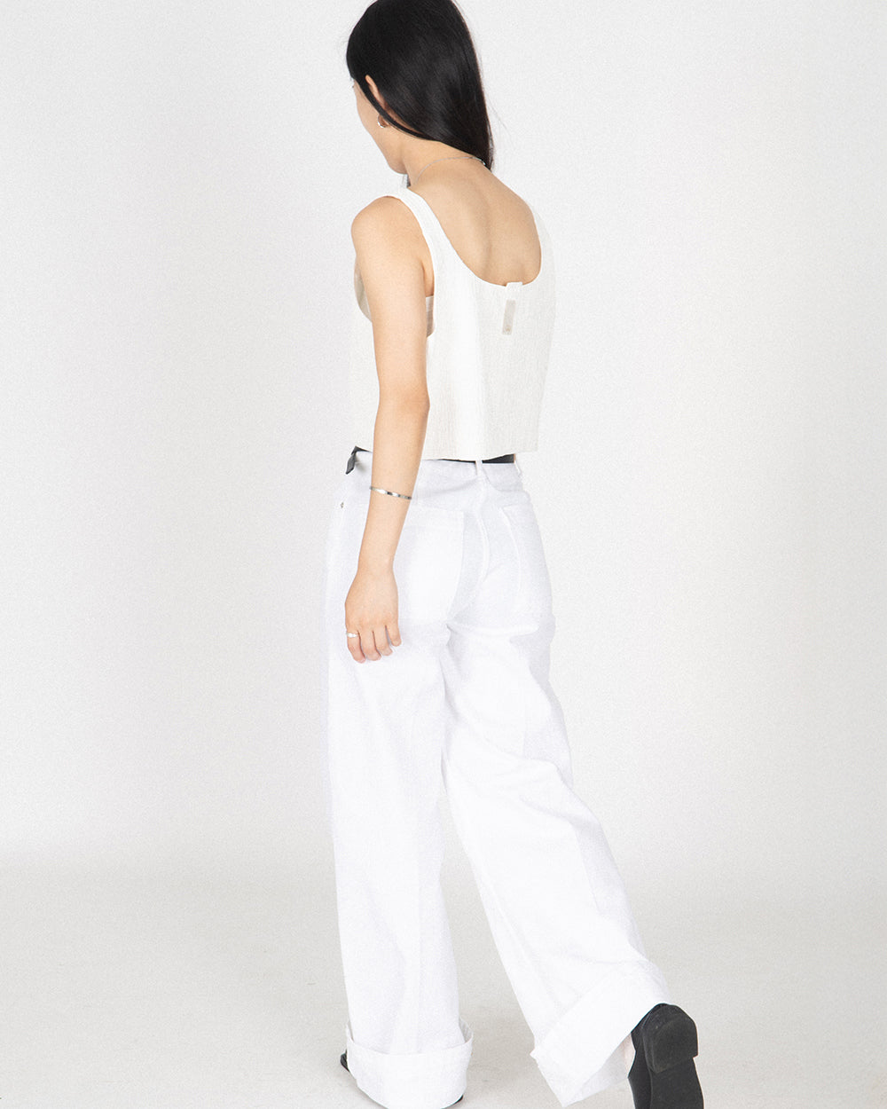 Pine tree Bustier - White