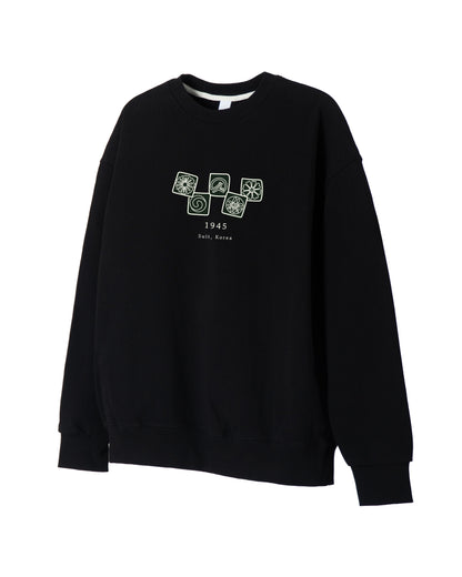 Five Patterns Sweatshirt - Black / White (Unisex)
