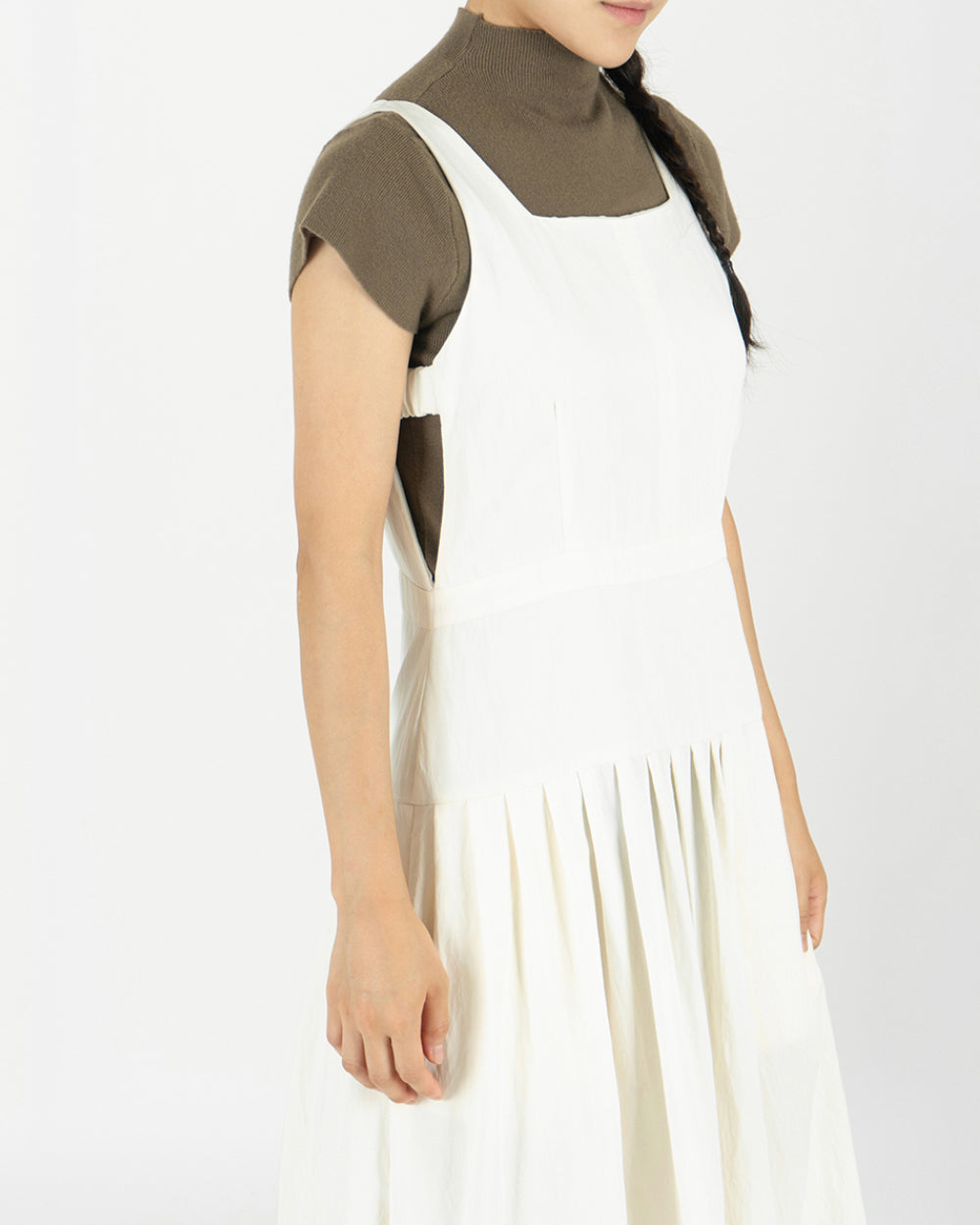 Roof tile Dress - Ivory