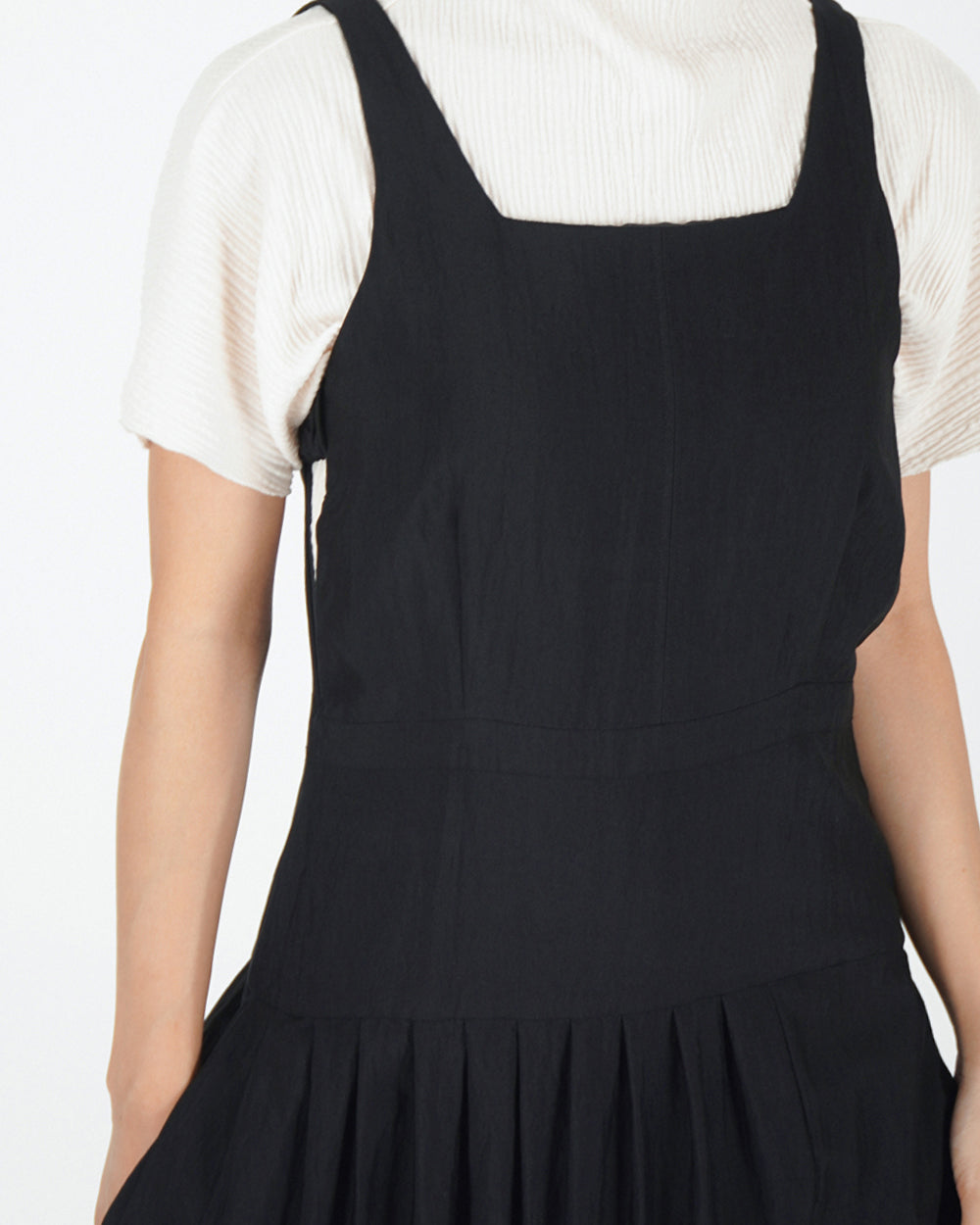 Roof tile Dress - Black