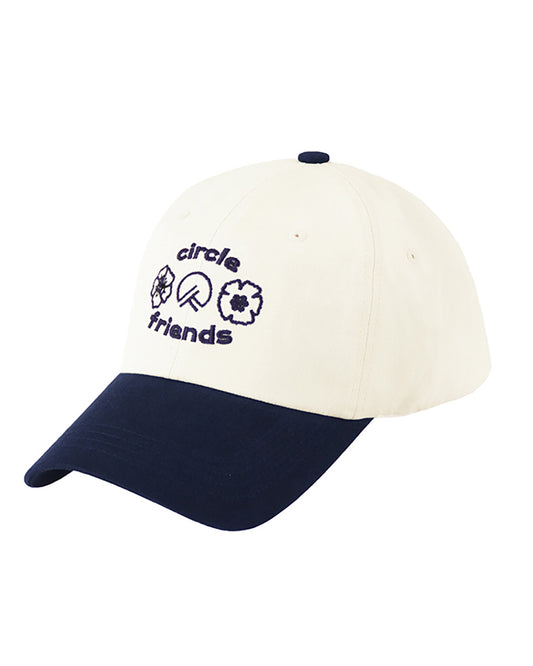 Circle Friends cap - Ivory Navy