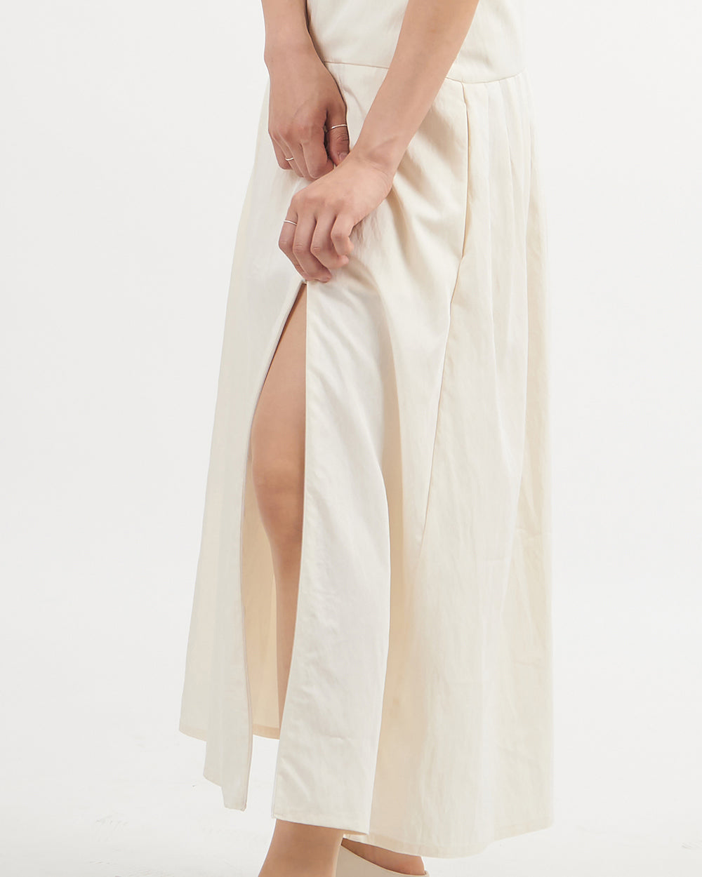 Roof tile Dress - Ivory
