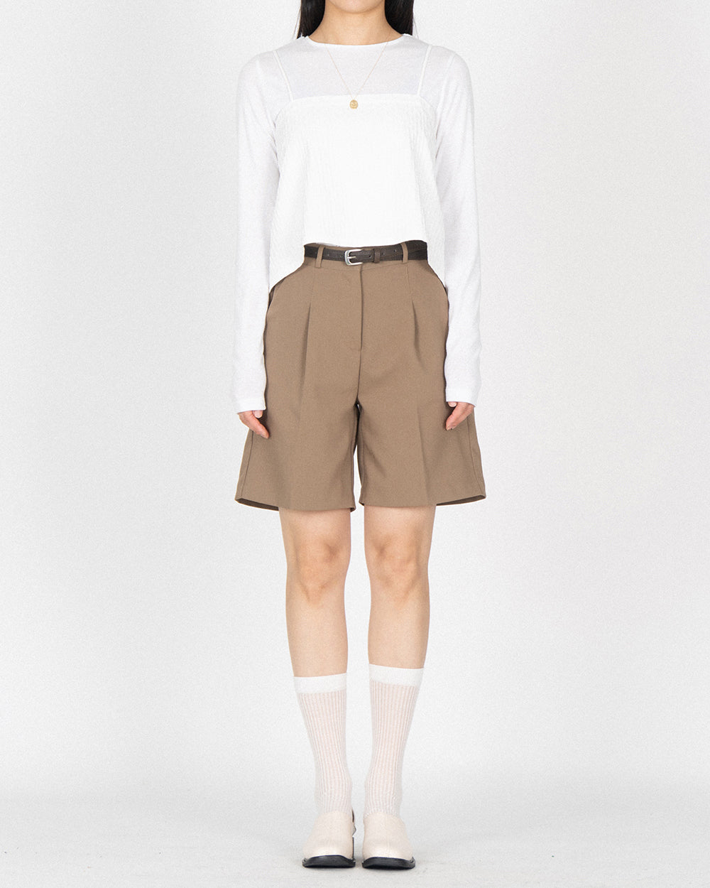 Square Bustier - White