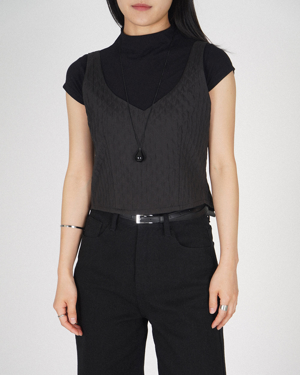 Pine Cone Bustier - Black