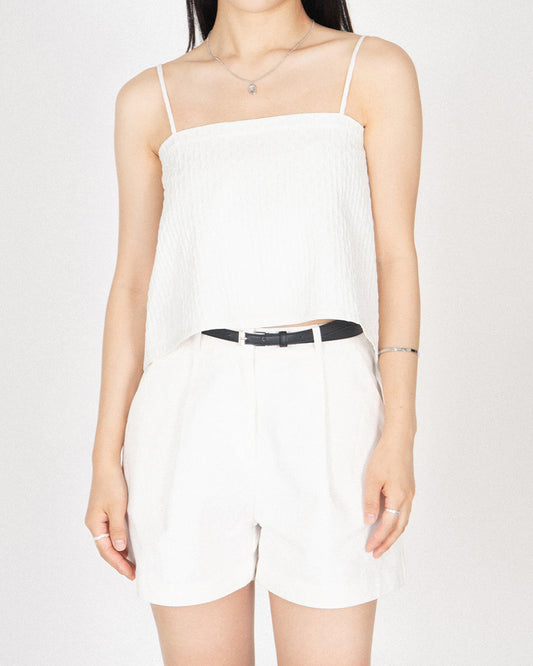 Square Bustier - White