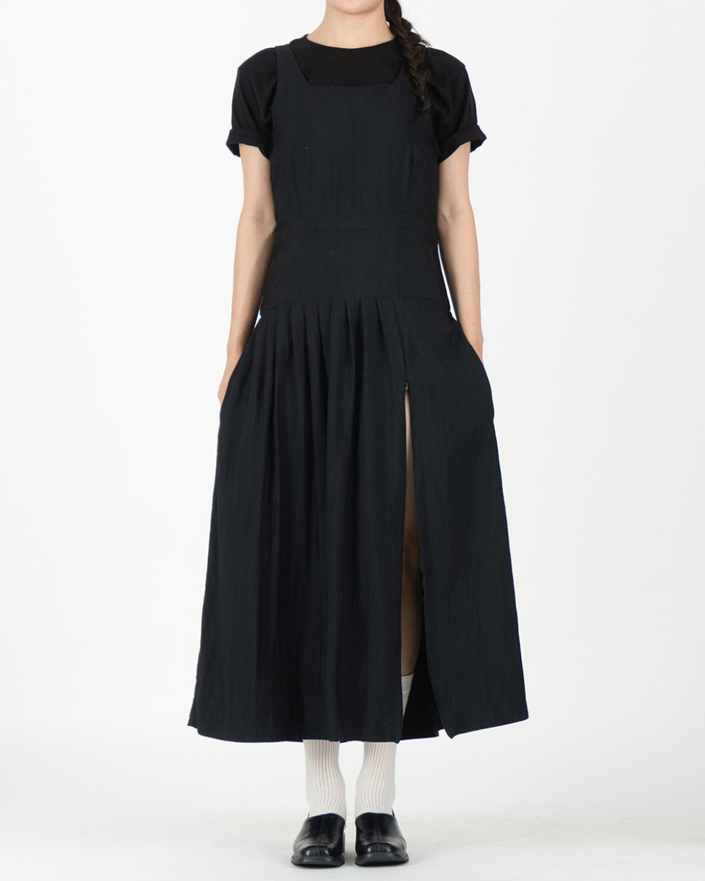 Roof tile Dress - Black