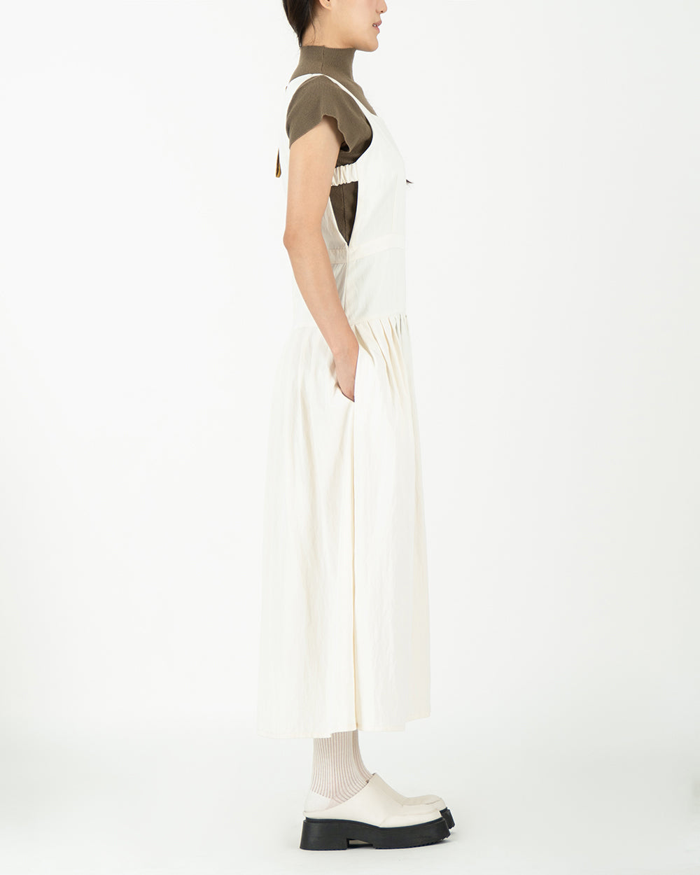 Roof tile Dress - Ivory