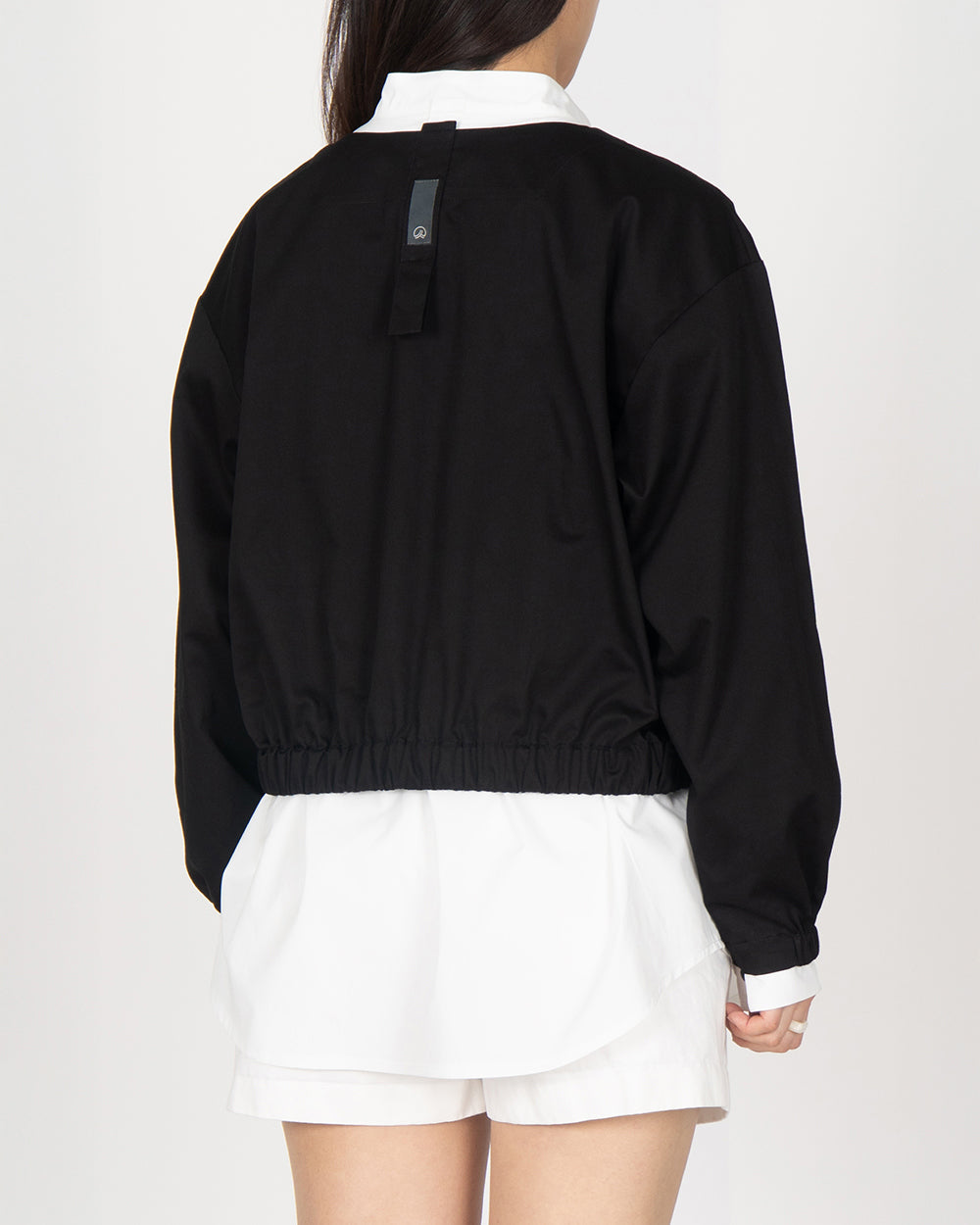 *Pre-order* V neck String Shirt - Black