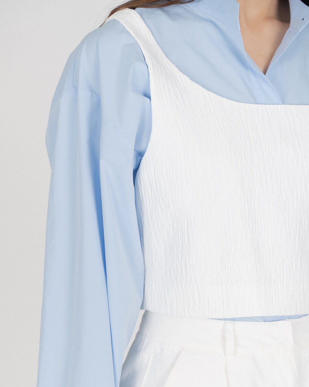 Pine tree Bustier - White