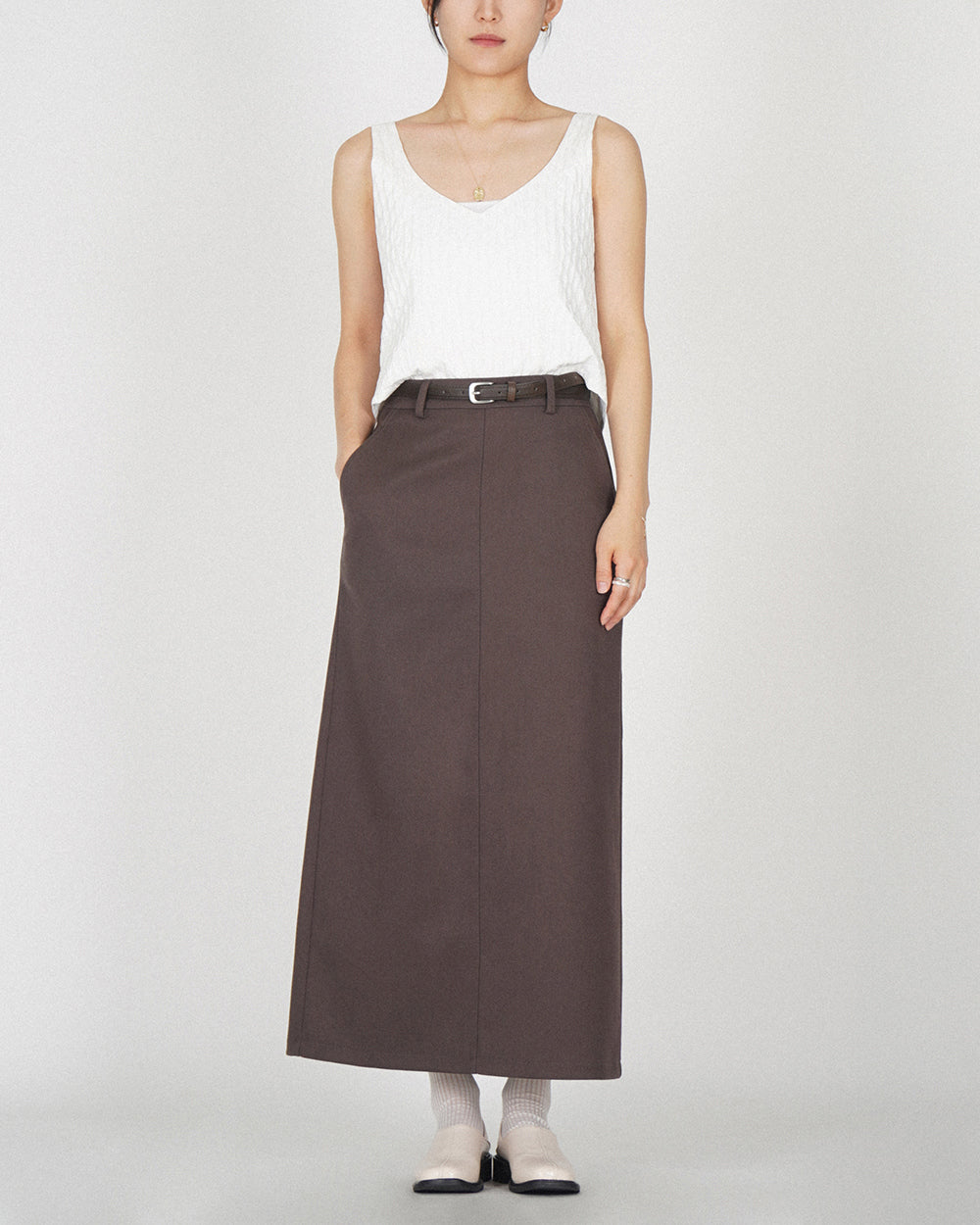 Pine Cone Bustier - White