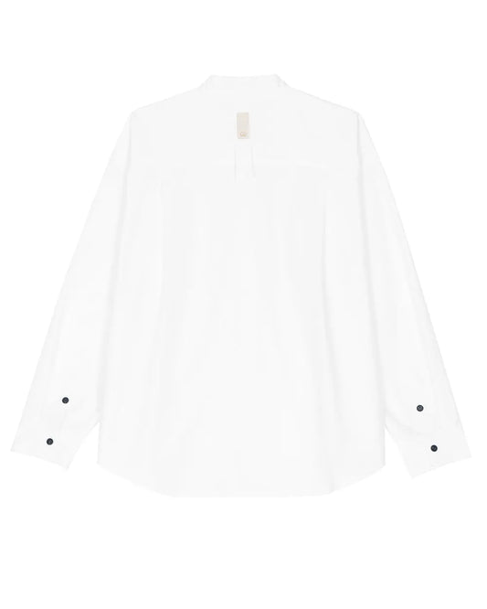 A Drop High neck Shirt - White