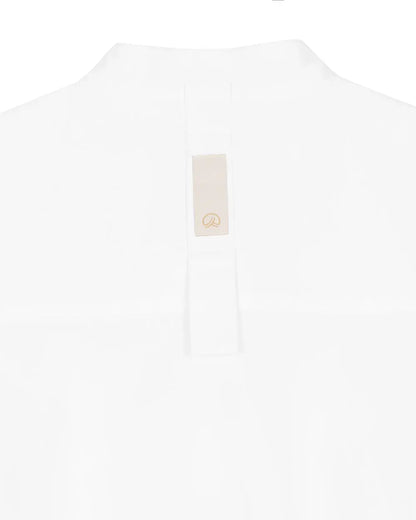 A Drop High neck Shirt - White