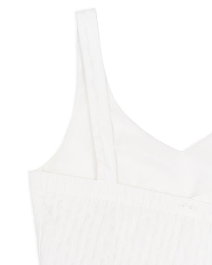 Pine Cone Bustier - White