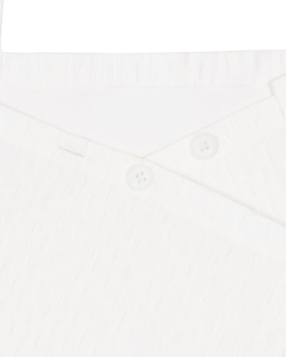 Square Bustier - White