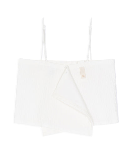 Square Bustier - White