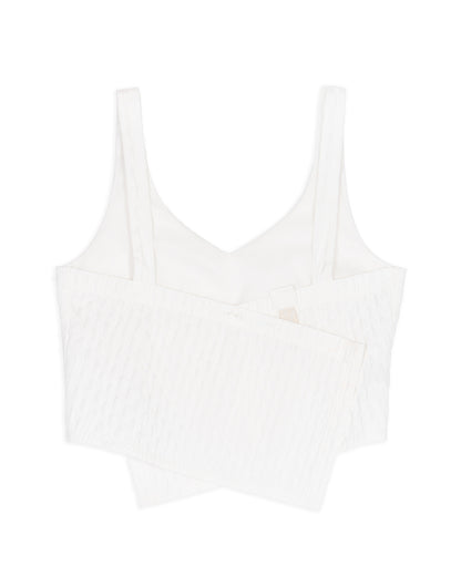 Pine Cone Bustier - White