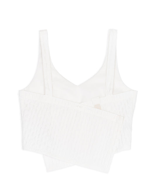 Pine Cone Bustier - White