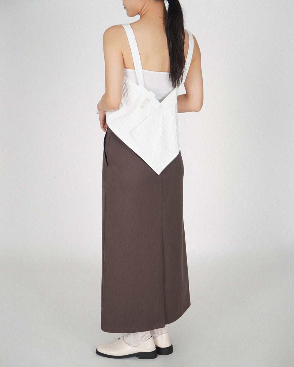 Pine Cone Bustier - White