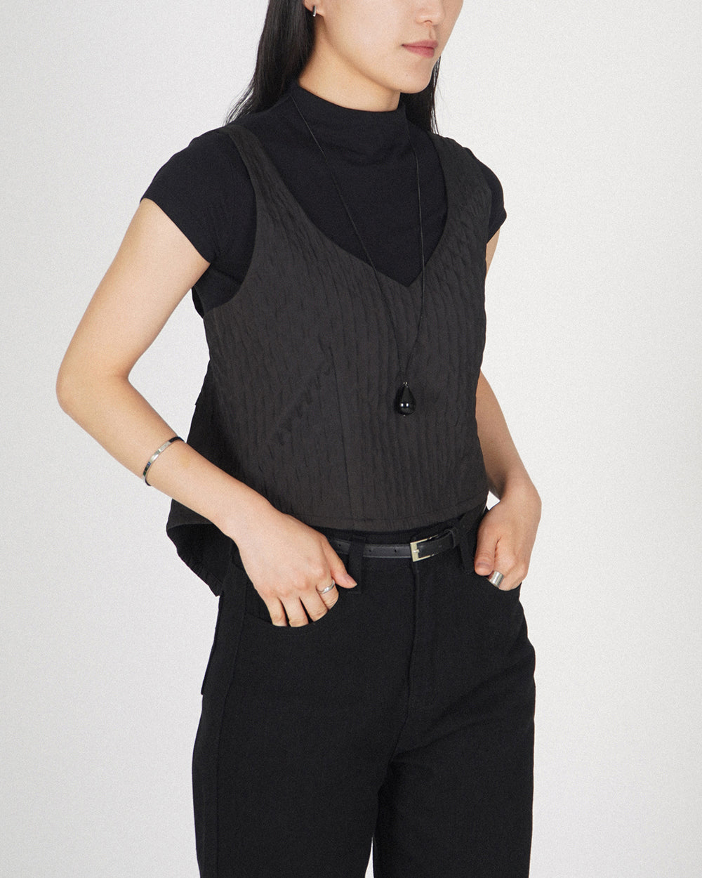 Pine Cone Bustier - Black