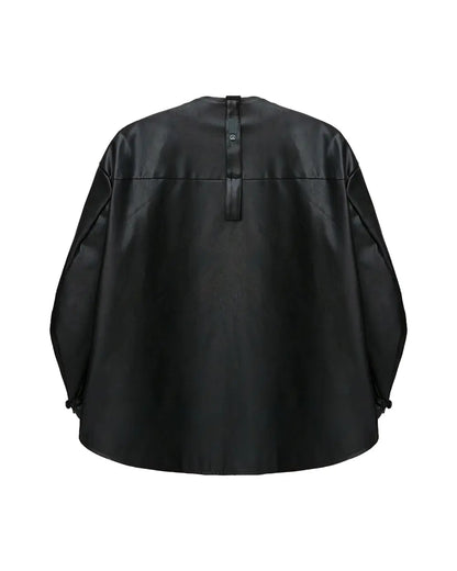 *Signature* Dojagi leather jacket - Black