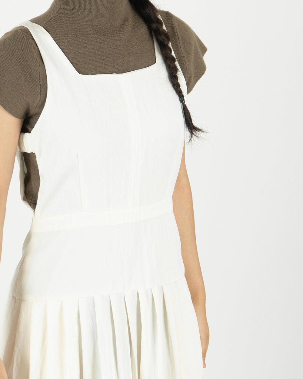 Roof tile Dress - Ivory
