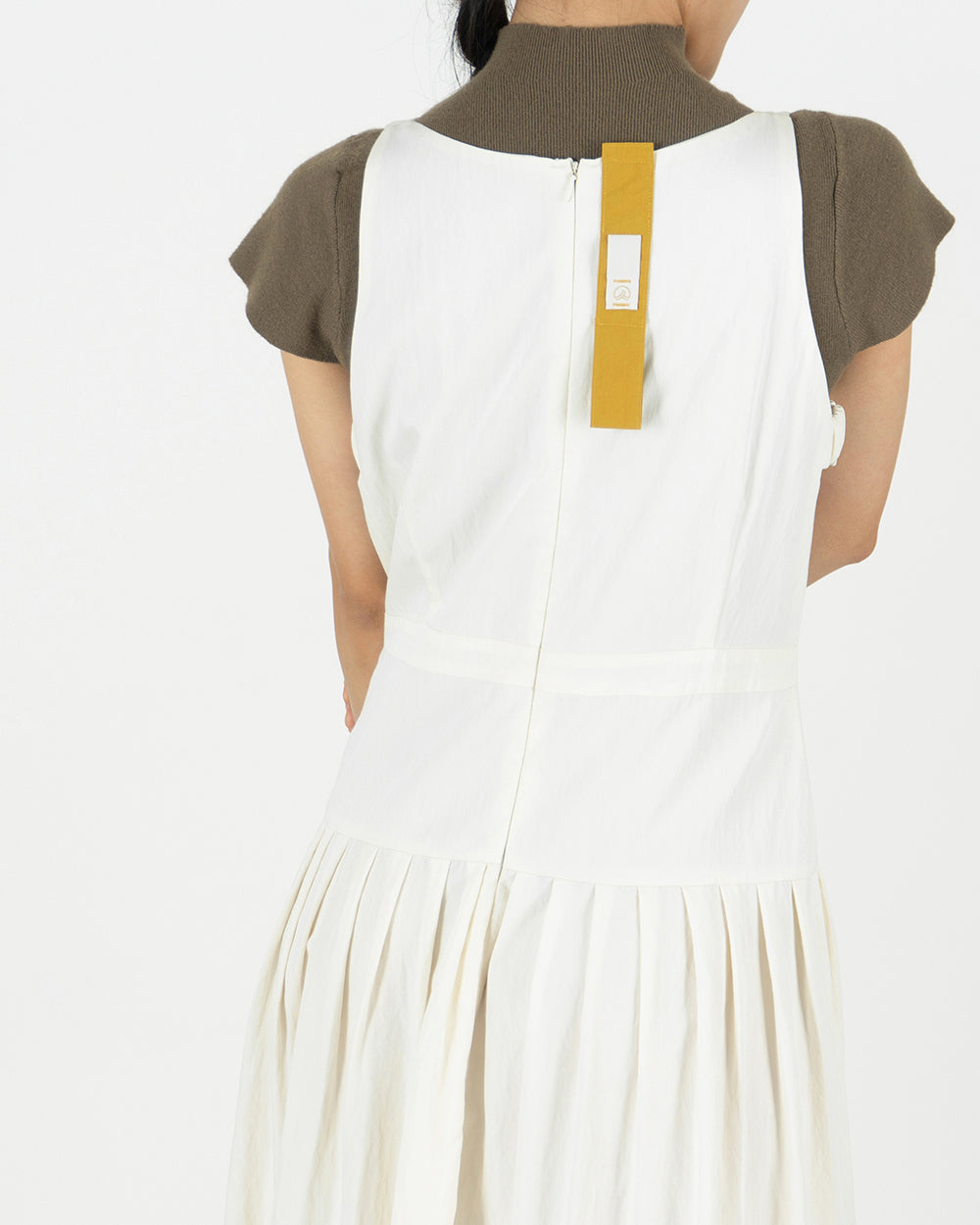 Roof tile Dress - Ivory