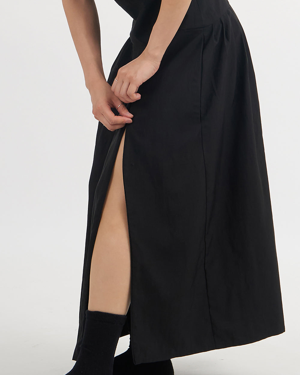 Roof tile Dress - Black