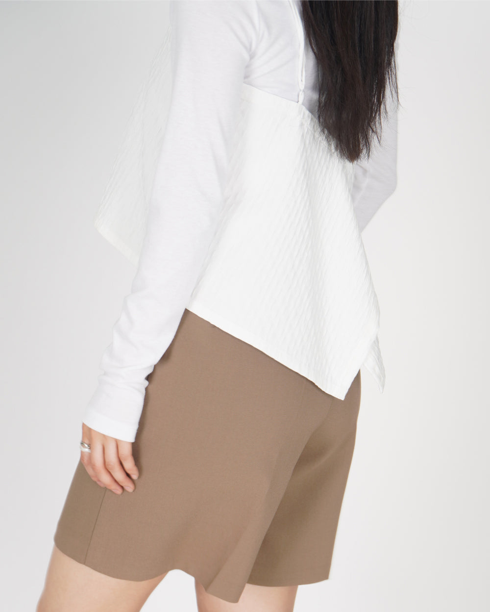 Square Bustier - White