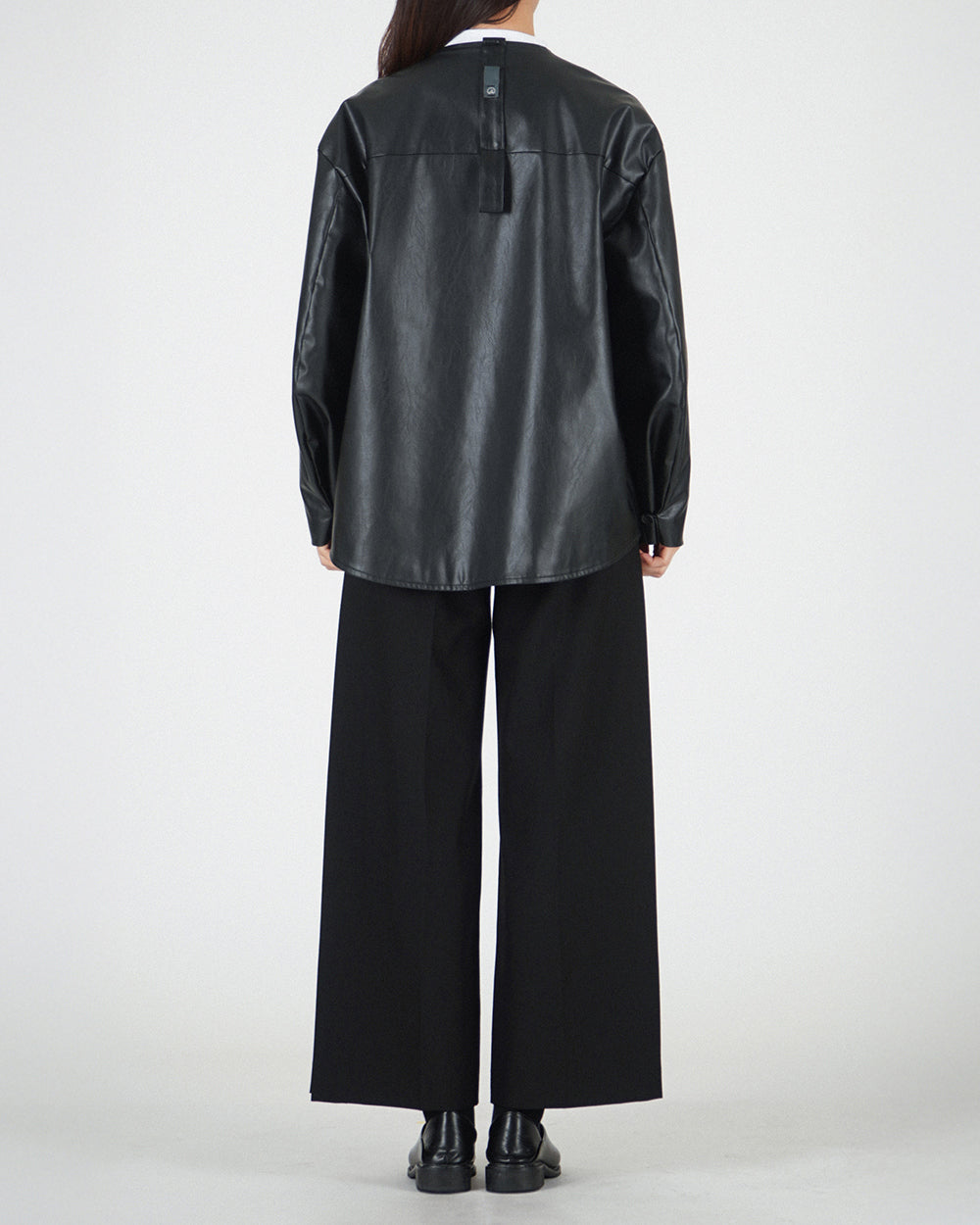 *Signature* Dojagi leather jacket - Black