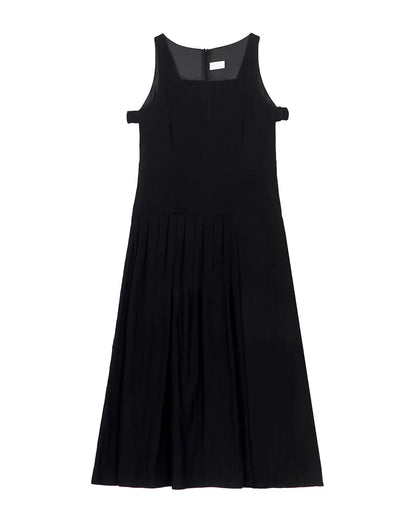 Roof tile Dress - Black