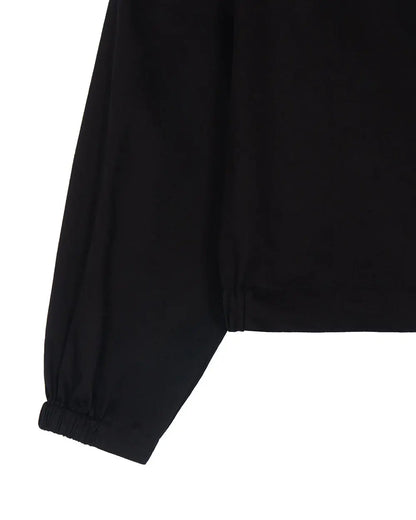 *Pre-order* V neck String Shirt - Black